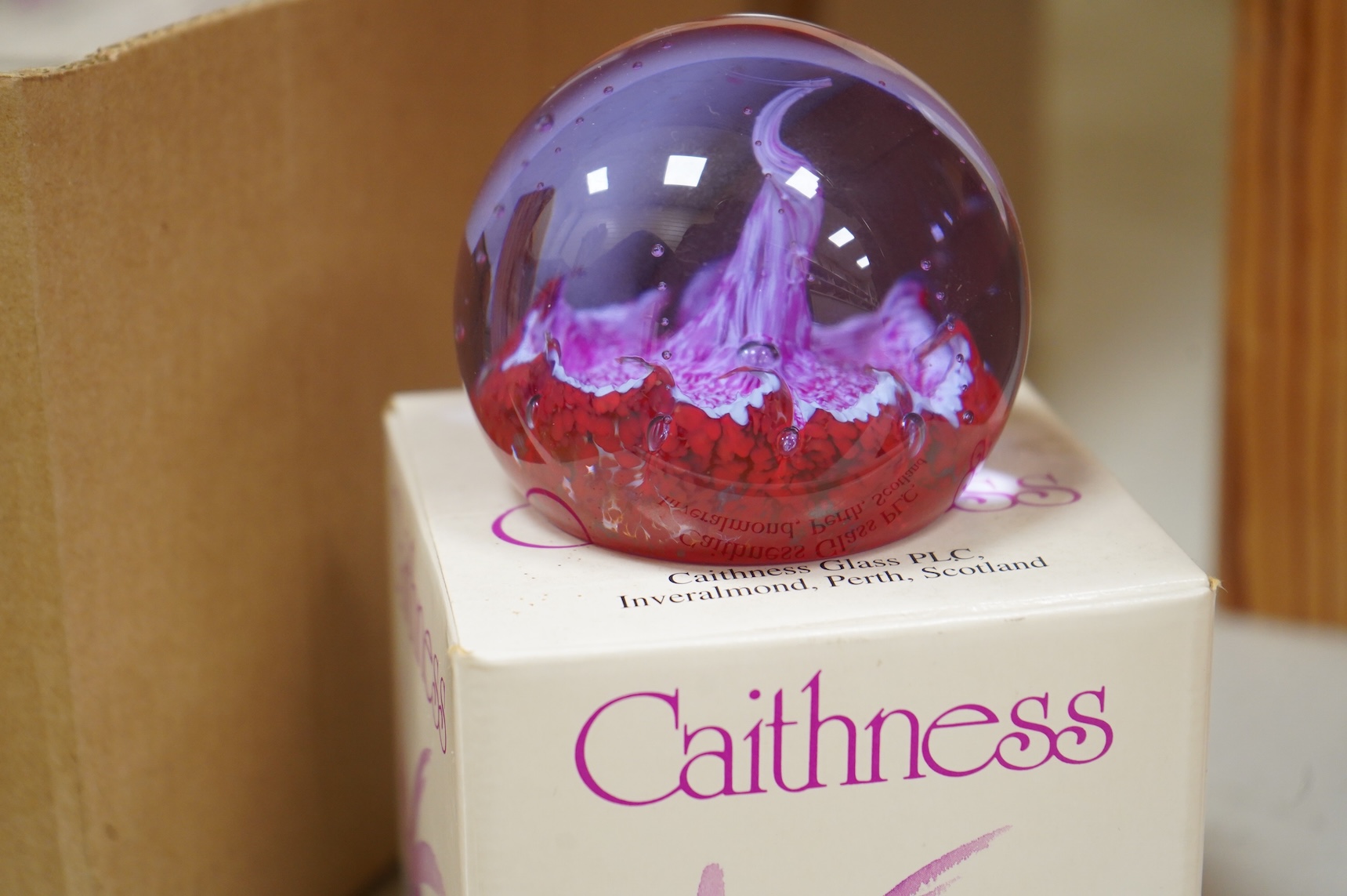 A collection of Caithness glass paperweights